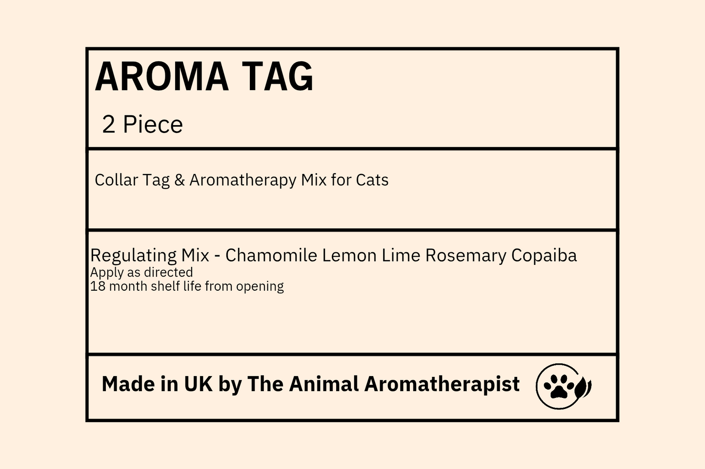 AROMA TAGS CAT