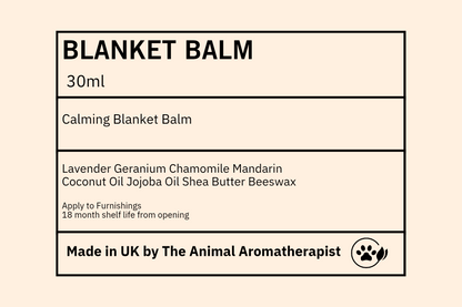 Blanket Balm for Dogs ( Lavender Geranium Chamomile & Mandarin)50ml jar