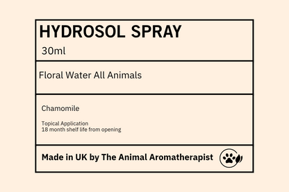 Hydrosol/ Floral Water CHAMOMILE 30ml spray