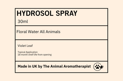 Hydrosol/ Floral Water VIOLET LEAF  30ml spray