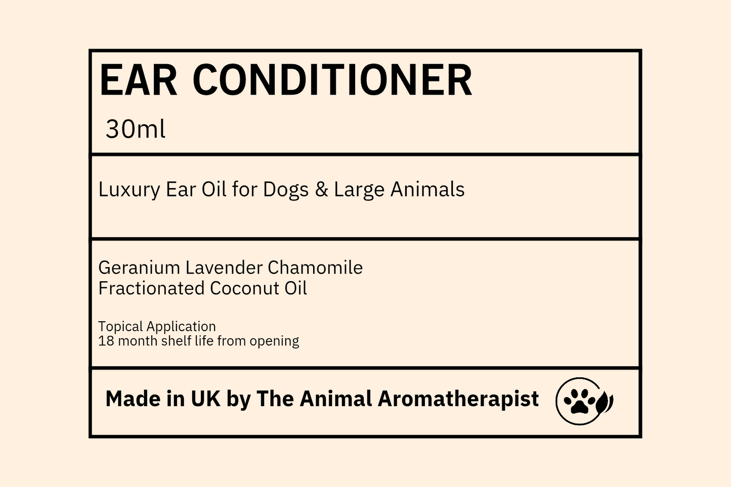 Luxury Ear Conditioner( Dogs & Large Animals)