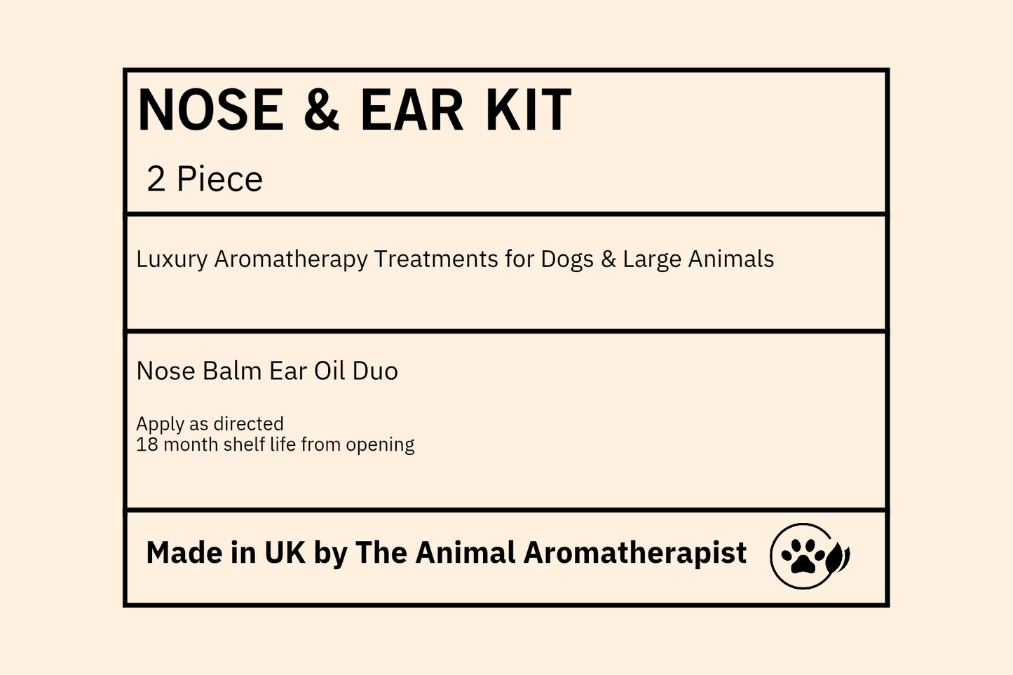 Aromatheraphy Nose & Ear Care Duo  for Dogs