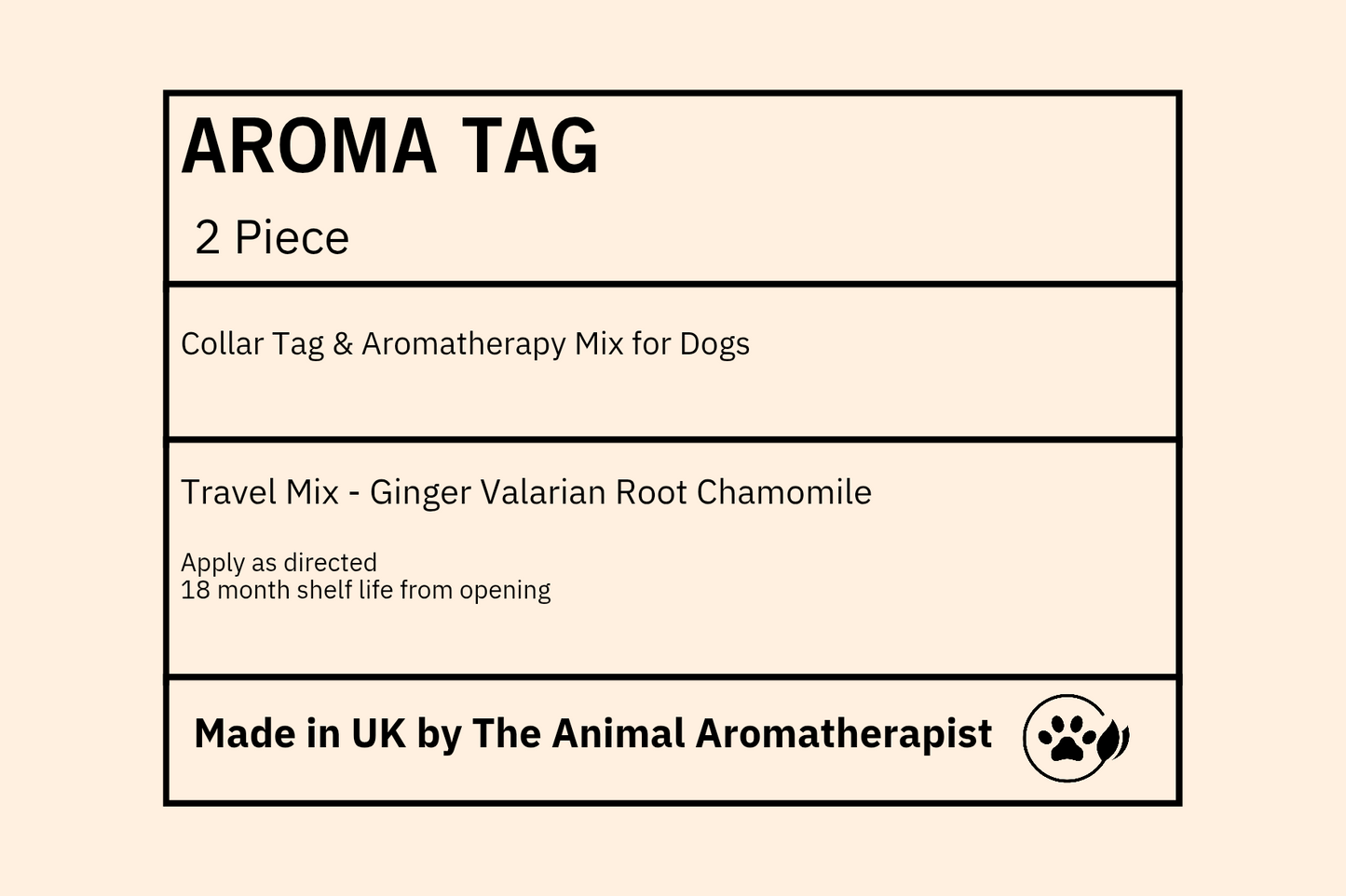 AROMA TAGS DOG