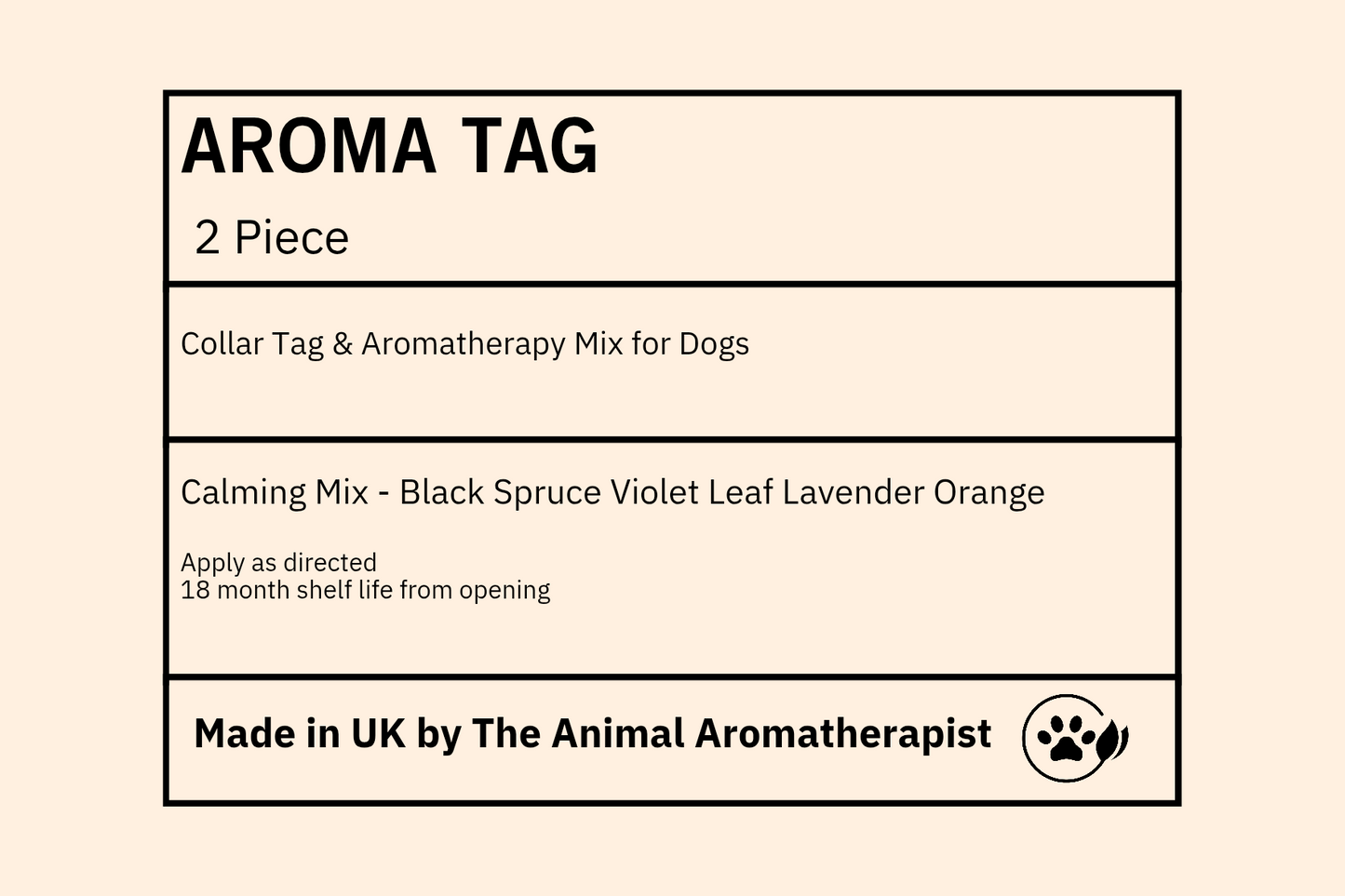 AROMA TAGS DOG