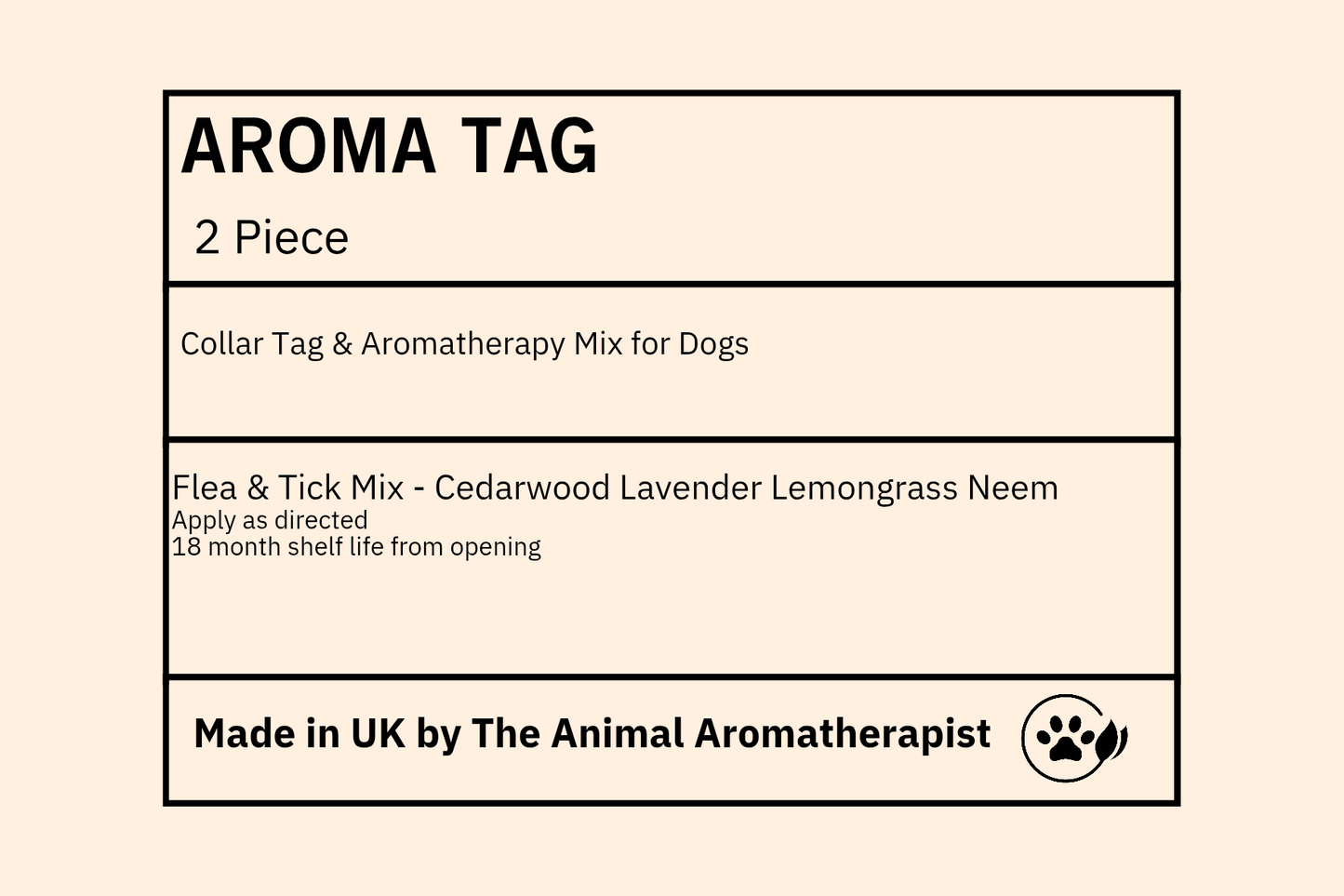 AROMA TAGS DOG