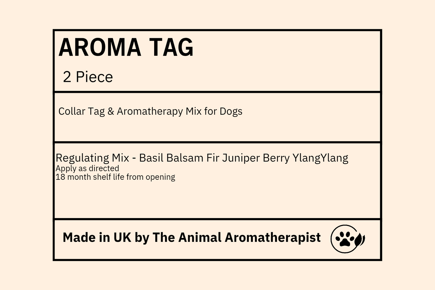 AROMA TAGS DOG