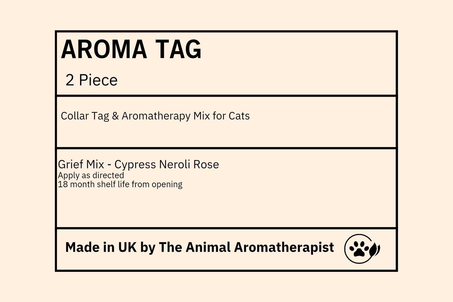 AROMA TAGS CAT