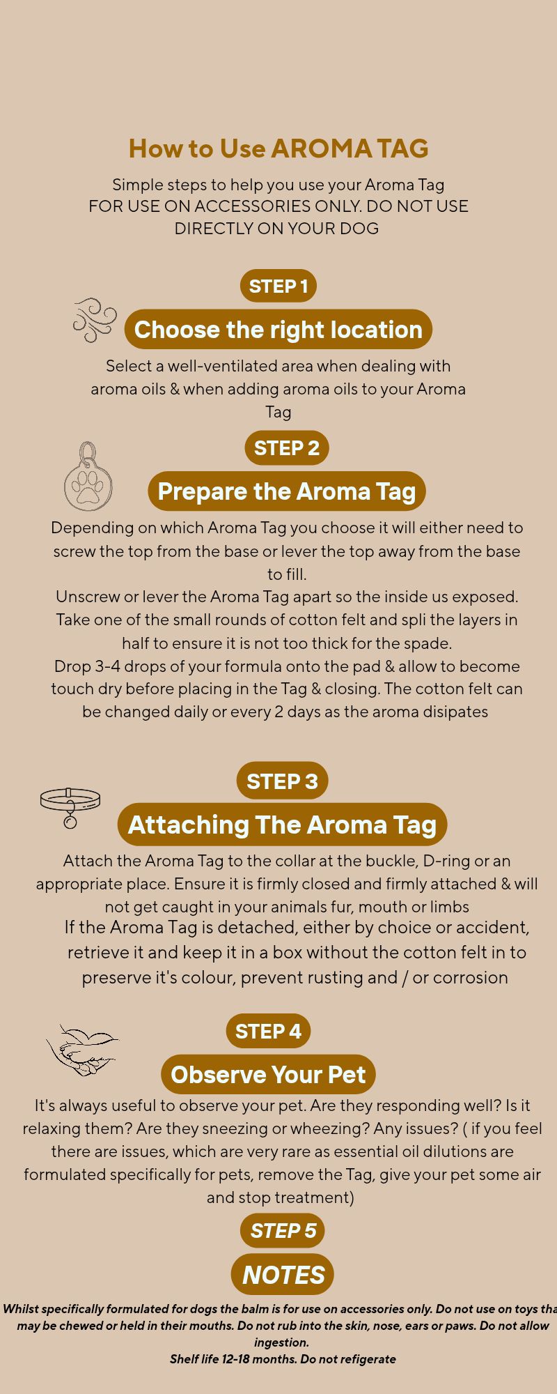AROMA TAGS DOG