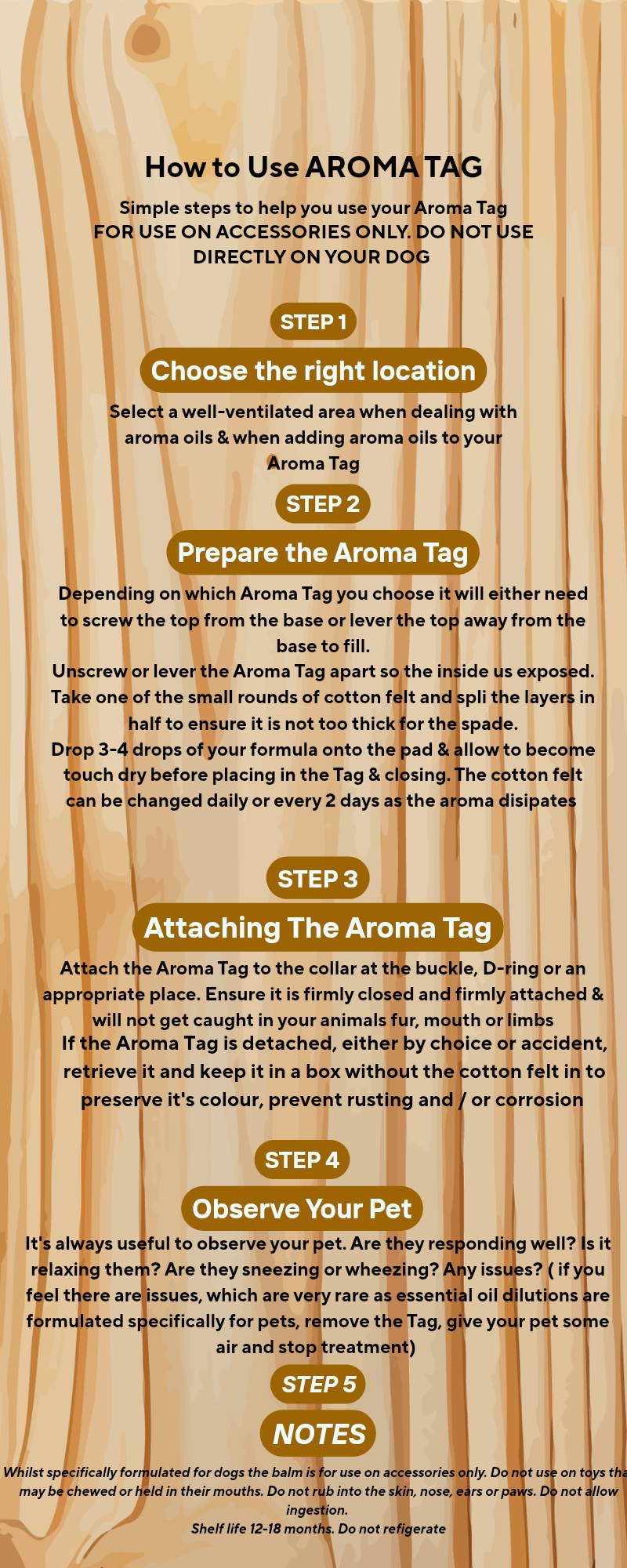 AROMA TAGS CAT